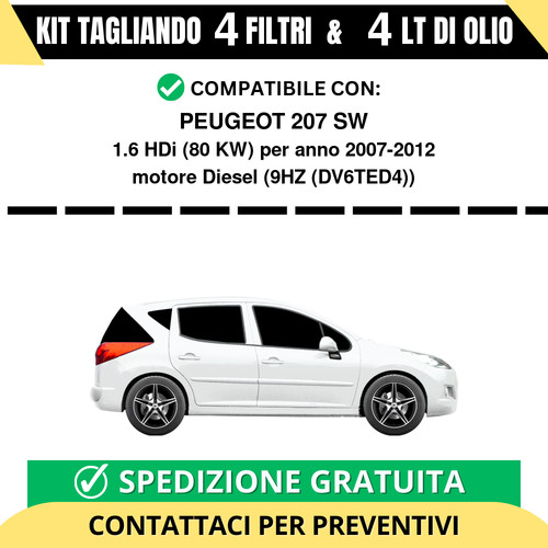 Tagliando per peugeot 207 - peugeot,