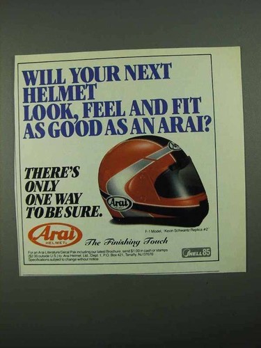 Pubblicità casco arai 1 - pubblicità, f-1