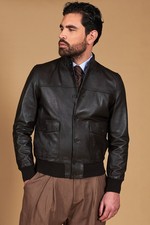 D'Arienzo Bomber Vera Pelle