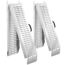 Coppia Rampe Di Carico Pieghevoli Con Maniglie Antiscivolo Carico Massimo 400 Kg