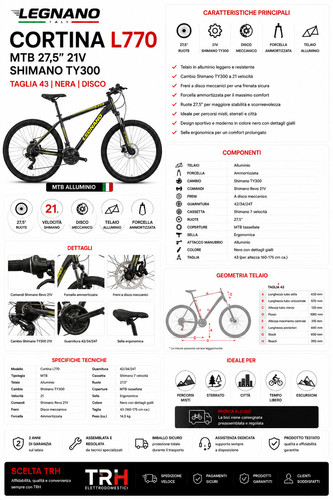Legnano cortina l770 mtb - cortina,