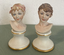 COPPIA DI MEZZI BUSTI IN