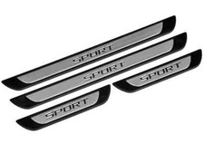 Barre Portatutto Sportive Cromate Acciaio Inox 4 Pezzi per Vw Golf-7