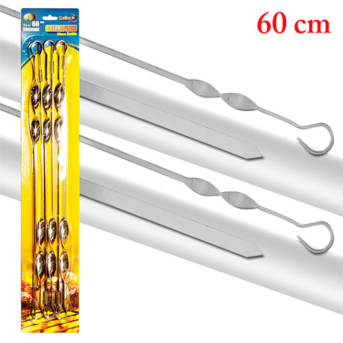 Brochettes inox renforcées - brochettes,