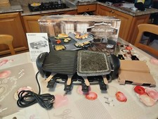 Raclette-Grill SilverCrest 1300W Doppia Piastra Pietra E Antiaderente 8 Porzioni
