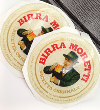 BIRRA MORETTI ADESIVO GOMMATO MEDAGLIONE PER FRONTALE DISTILLATORI