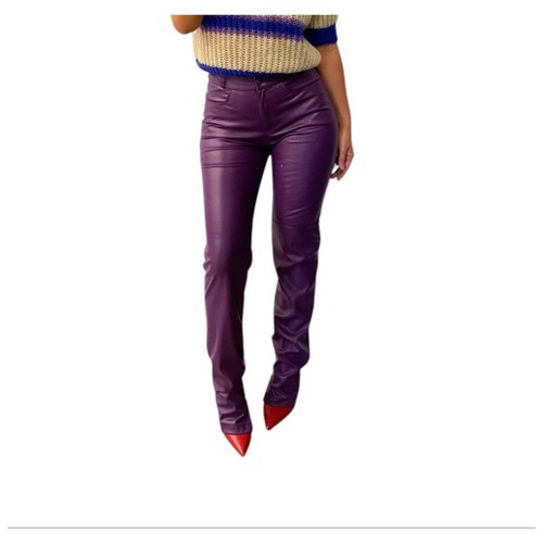 Actualee pantalone ecopelle - in,