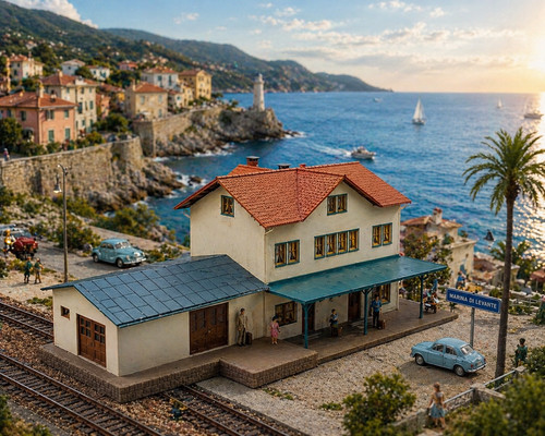 Stazione ferroviaria per - ho,