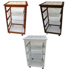 Carrello cucina in legno per