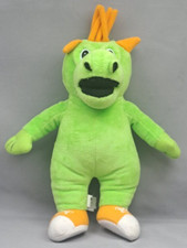 Peluche imbottito fabbrica mascotte verde 8" capelli arancioni giocattolo Homer