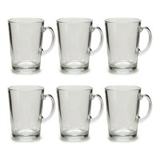 Set 6 tazze vetro trasparente