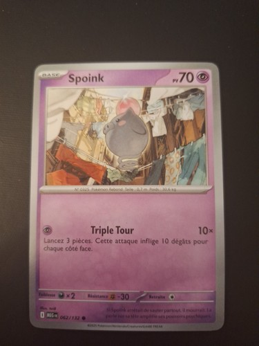 Carte pokémon spoink - carte,