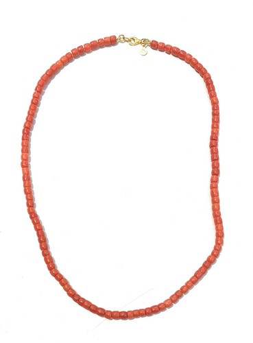 Collana choker corallo rosso - collana,