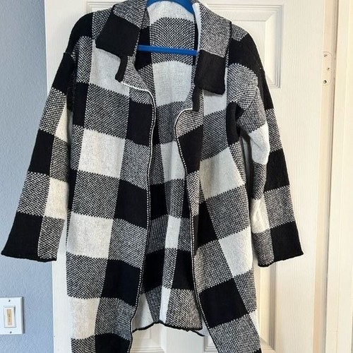 Cardigan maglione tessuto