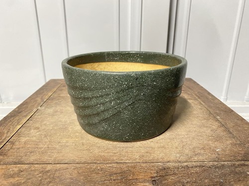 Vaso per bonsai smaltato verde