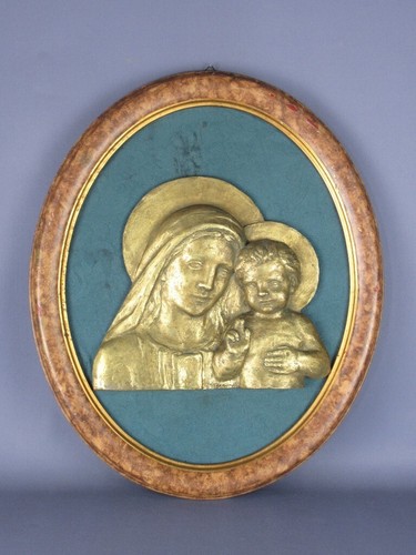 Quadro scultura bronzo - , madonna