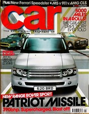 CAR MAGAZINE JAN-2005 - BMW M5 E60, Aston Martin DBR9, Porsche 911 Carrera S