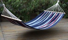 Amaca da Giardino Matrimoniale in Cotone Tenditori in Legno cm 150x200 G. DEL RE