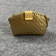 Borsa a tracolla vintage Rodo pochette catena metallo intrecciato oro tracolla sera lusso