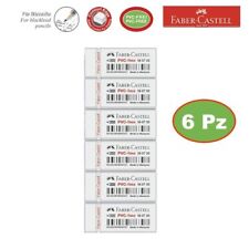 6 GOMME FABER CASTELL IN VINILE BIANCA PER MATITA