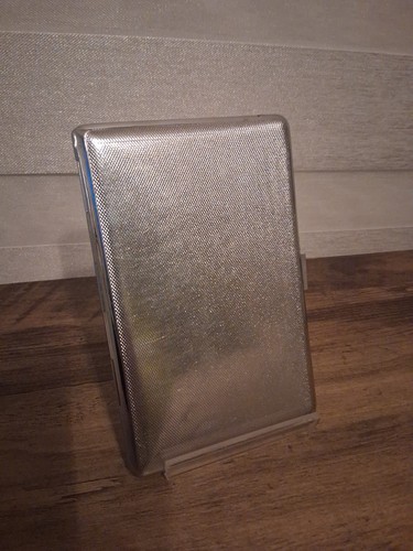 Vintage metal cigarette case - vintage,