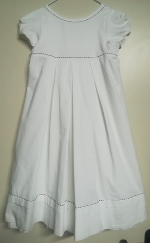 Vestito bimba bianco lungo - lungo, e