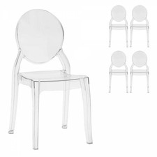x 4 Sedia Trasparente in