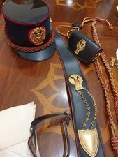Militaria Accessori Uniforme Storica PS , Kepi , Bandoliera 