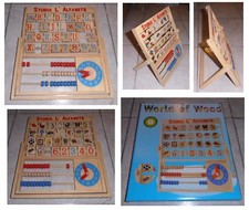 ALFABETIERE in legno Studia