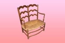 Divanetto provenzale di fine 1800 con seduta incannata