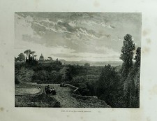 1877: ROMA,VEDUTA DA VILLA
