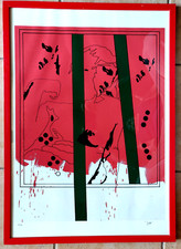 Litografia numerata firmata a