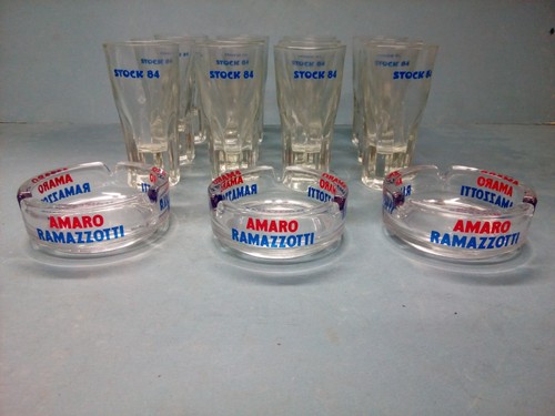 Set bicchieri posacenere - posacenere,