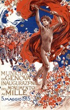 GENOVA, 1915 - NOMELLINI - Monumento ai Mille - Commemorativa - NV - PU486