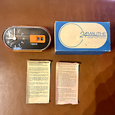 MAUTHE 24 Swingtronic orologio sveglia anni 70 a batteria NOS fondo di magazzino