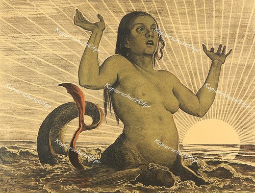 Hans thoma nudo erotico ninfa - nudo,