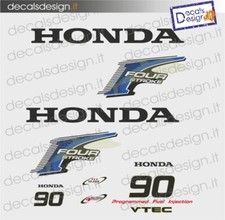 Adesivi motore marino fuoribordo Honda 90 cv four stroke v-tec barca stickers 