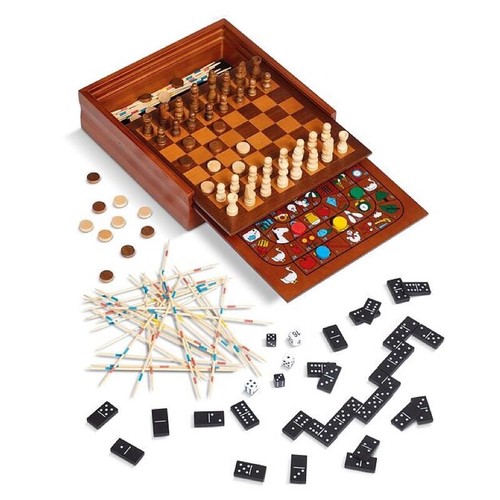 Multigioco legno dal negro - in,