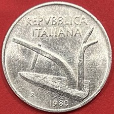 Moneta lire 1980 spighe - 10, "spighe"