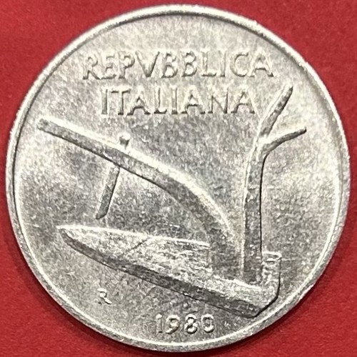 Moneta lire 1980 spighe - 10,