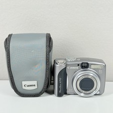 Canon PowerShot A710 IS 7,1 megapixel fotocamera digitale con custodia Canon testata