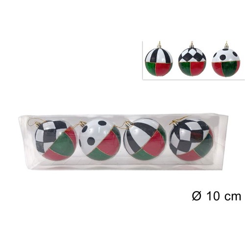 Palline natale 10cm pz - di, 4