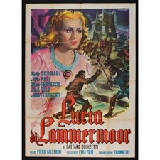 manifesto LUCIA DI LAMMERMOOR corradi poli donizzetti ballerini A M258