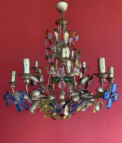 Lampadario ferro battuto e - lampadario,