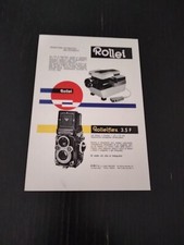1962 ROLLEIFLEX 3.5 F PROIETTORE ROLLEI MULTIFORMATO VINTAGE AD PUBBLICITA