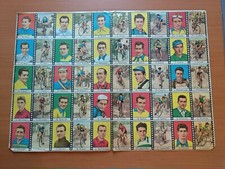 Ciclismo/Cyclisme 50 Figurine NANNINA anni '50 in foglio ancora da tagliare orig