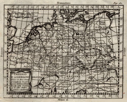 Germania originale incisione - germania,