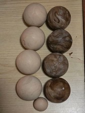 vecchio SET DI BOCCE IN LEGNO