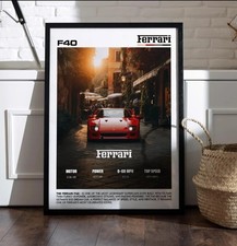 Poster Ferrari F40 - Stampa
