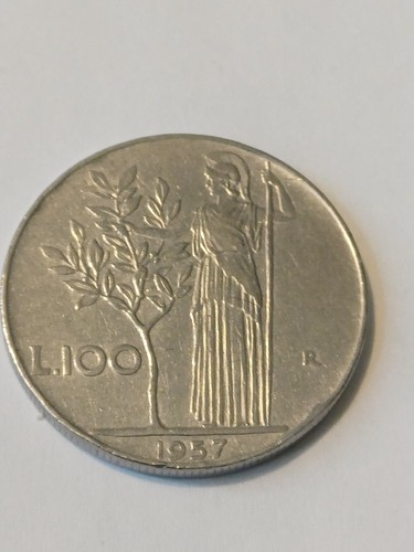 100 lire 1957 - 1957, mb